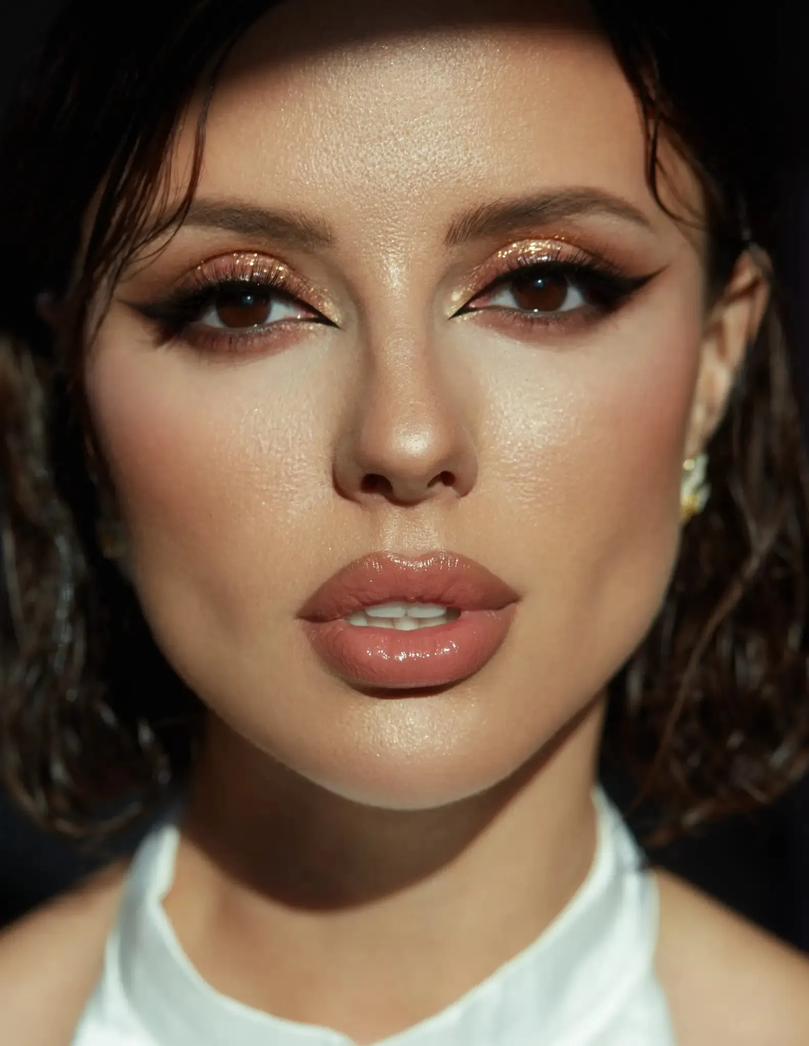 #21 Peach Gold Eyeshadow Glitter