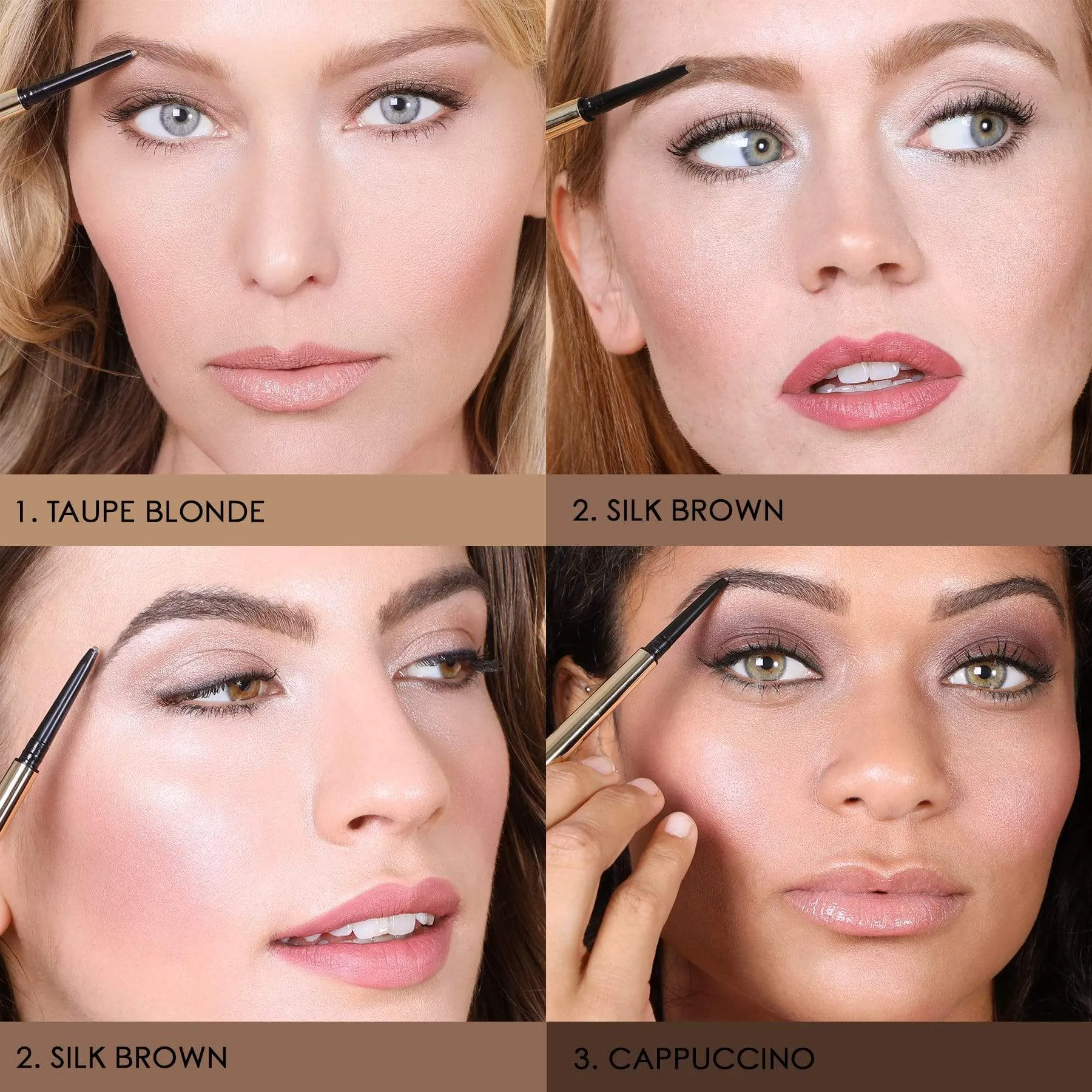 All Day Micro Brow Pencil  Shaping Mascara 1.Taupe