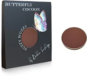 Butterfly Cocoon Fuzzy Wuzzy Single Eyeshadow Pan, Highly Pigmented, Eye Makeup, Matte, Nude, Medium Dark Shade of Orange Color, Case for Refillable, Customizable, Magnetic Palette or Organizer