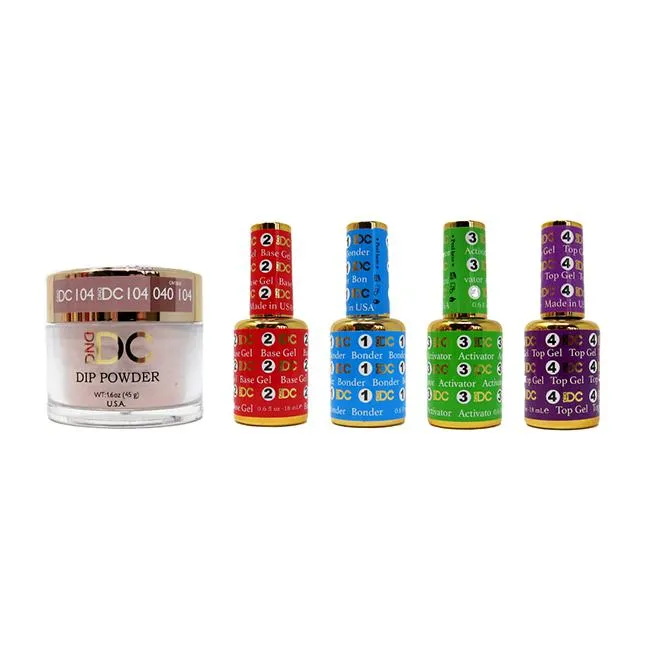 DND - DC Dip Powder Combo - Liquid Set & Dusty Peach
