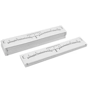 Eyebrow Mapping Ruler Stickers