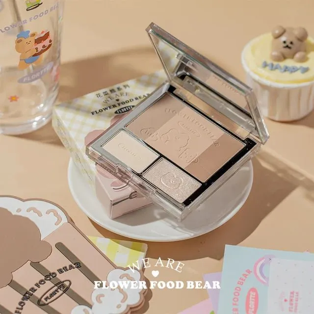 Flortte Cauliflower Bear Contouring Plate Eyeshadow