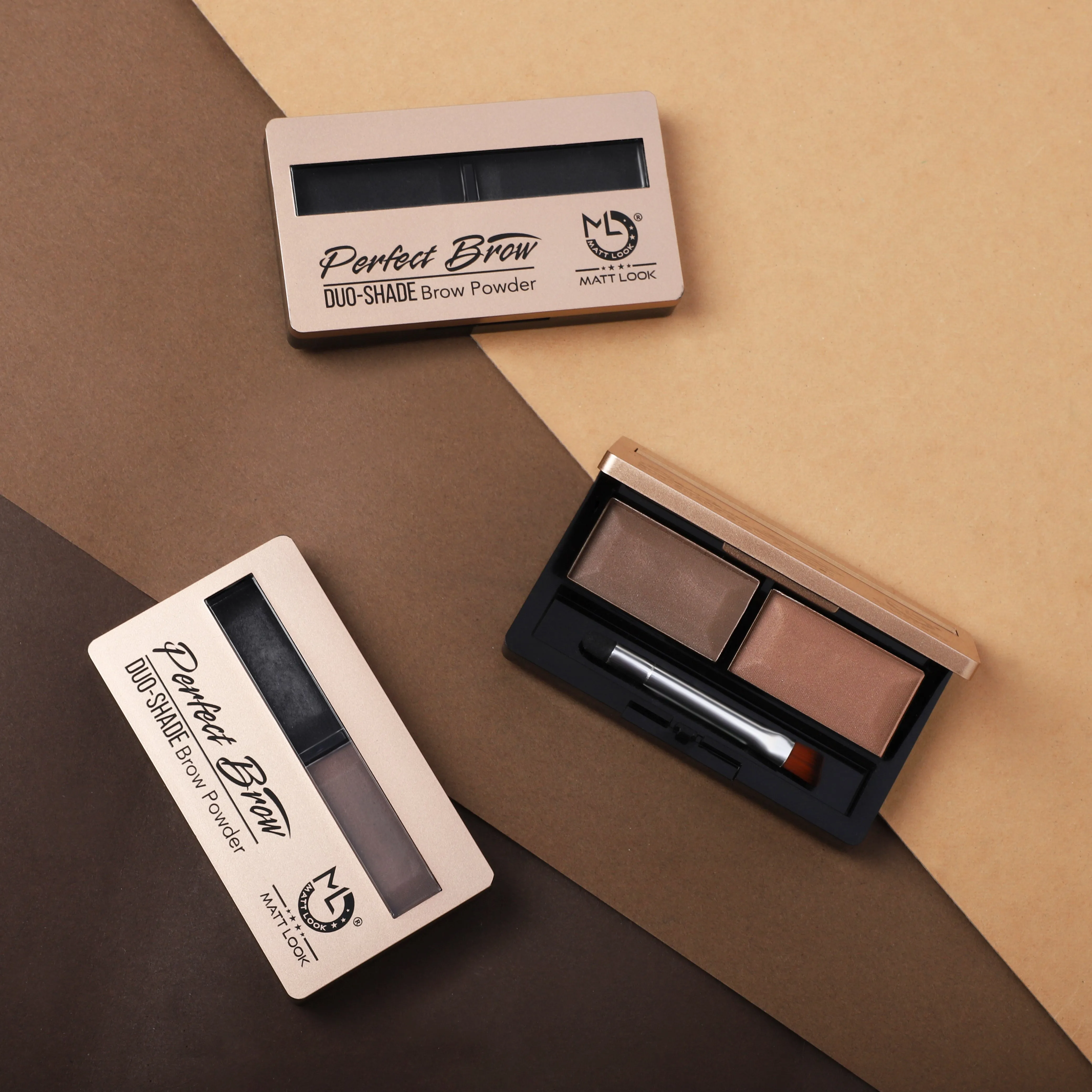 Matt look Perfect Brow Duo-Shade Brow Powder