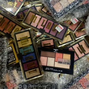 Milani Most Wanted & Maybelline The City Mini Eyeshadow Palettes (65 Pcs Lot)