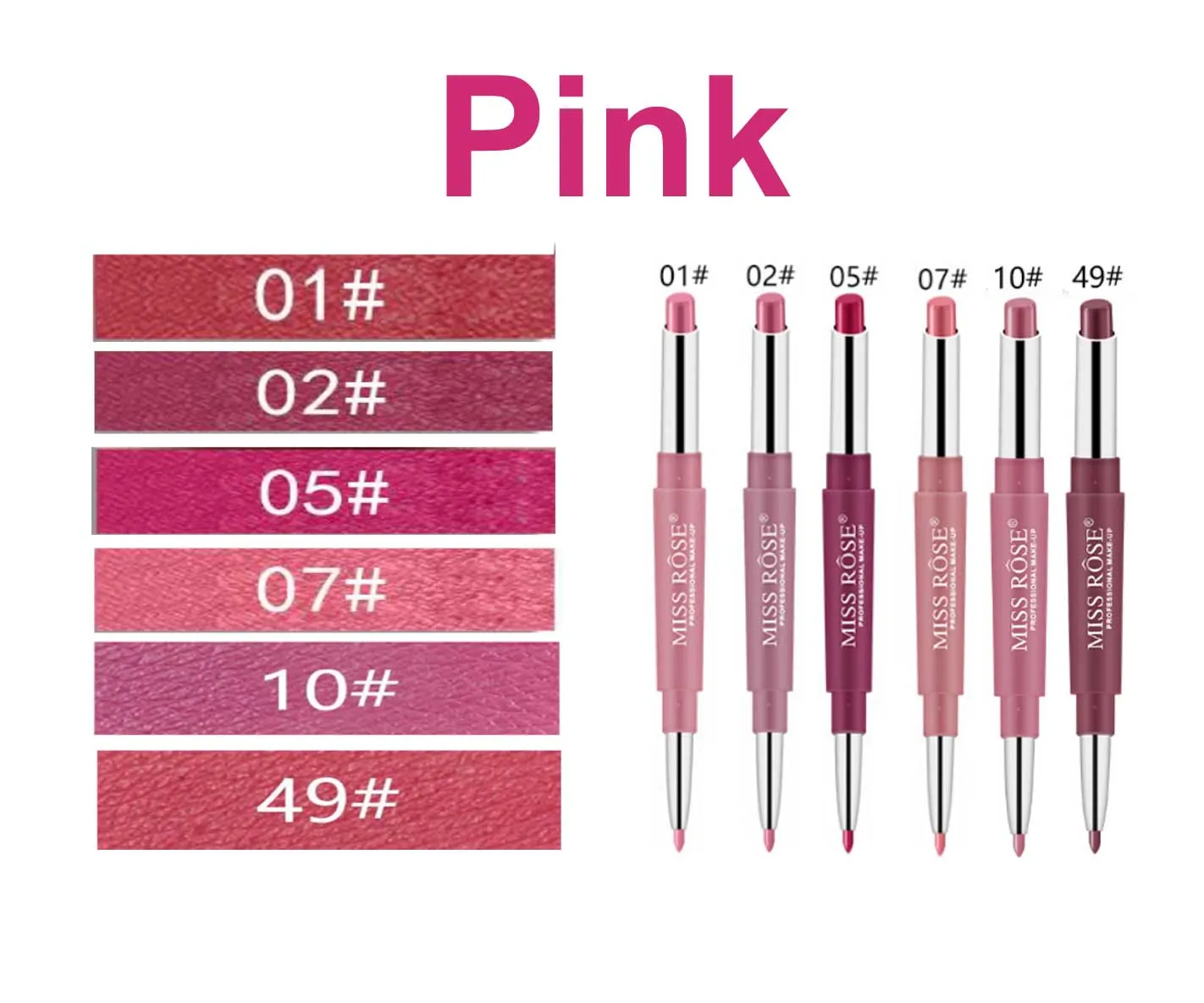 MISS ROSE Lipsticks Plus Liner
