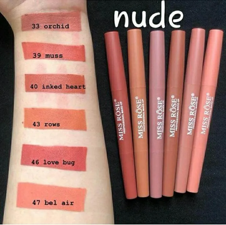 MISS ROSE Lipsticks Plus Liner
