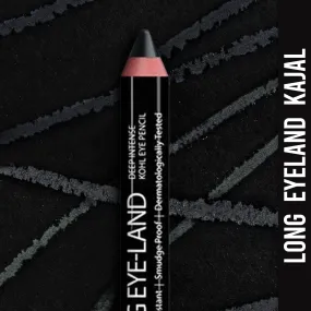 Ny Bae Long Eye-Land | Deep Intense Kajal | Eye Pencil | Shimmer Finish | High Pigmentation | Enriched with Vitamin E And Castor Oil - Black