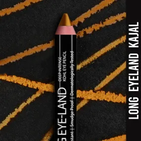 Ny Bae Long Eye-Land | Deep Intense Kajal | Eye Pencil | Shimmer Finish | High Pigmentation | Enriched with Vitamin E And Castor Oil - Golden
