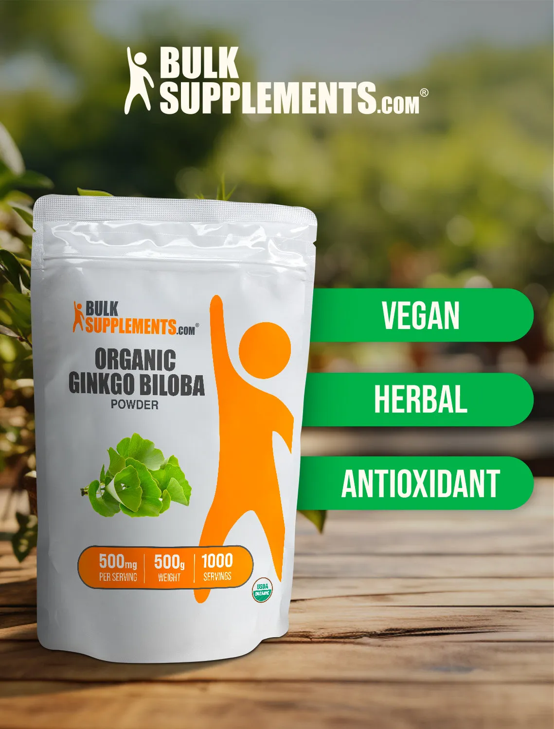 Organic Ginkgo Biloba Powder