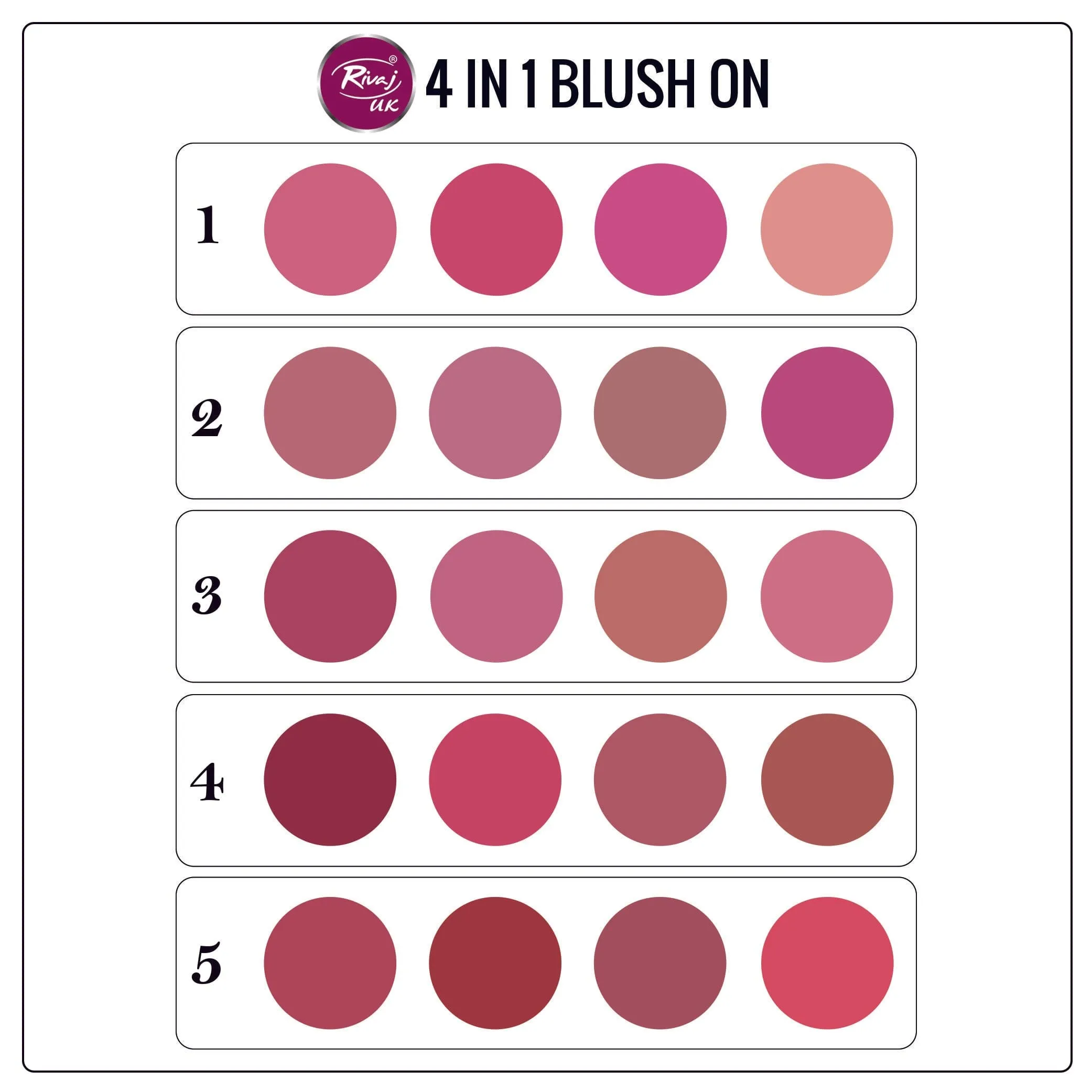 Rivaj UK 4 in 1 Blush on Shade 02