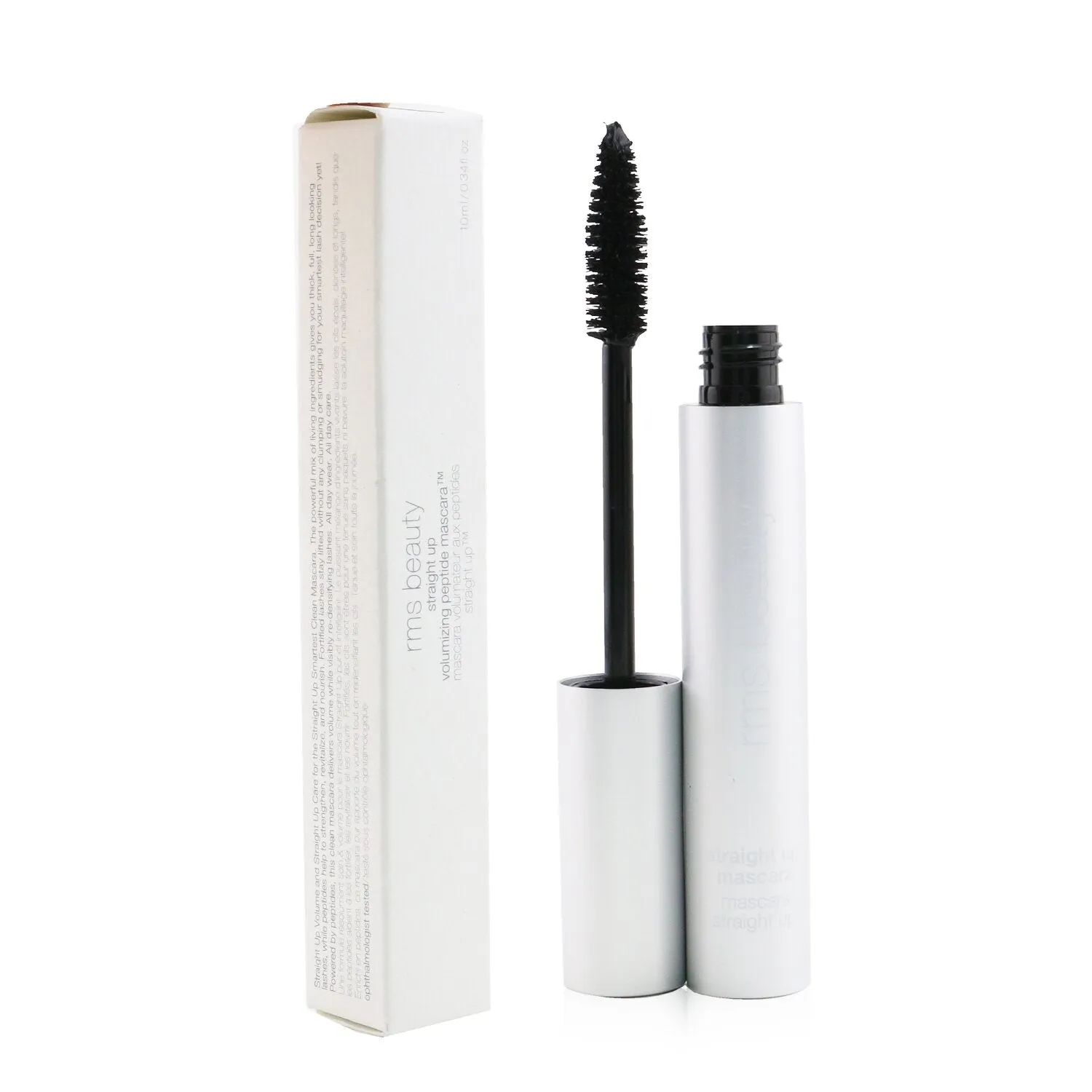 Straight Up Volumizing Peptide Mascara - HD Black