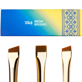 ZOLA PROFESSIONAL SET OF EYEBROW BRUSHES UKRAINIAN EDITION 04970